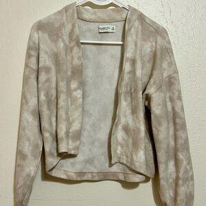 Women's Beige Tie-Dye Sweater